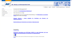 Desktop Screenshot of bbi-bildung.de